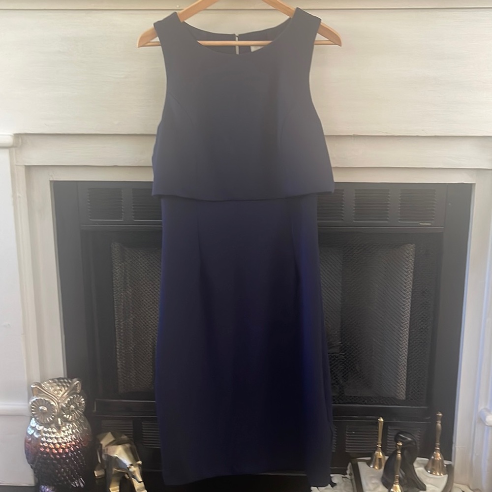 Trina Turk Navy Popover Dress